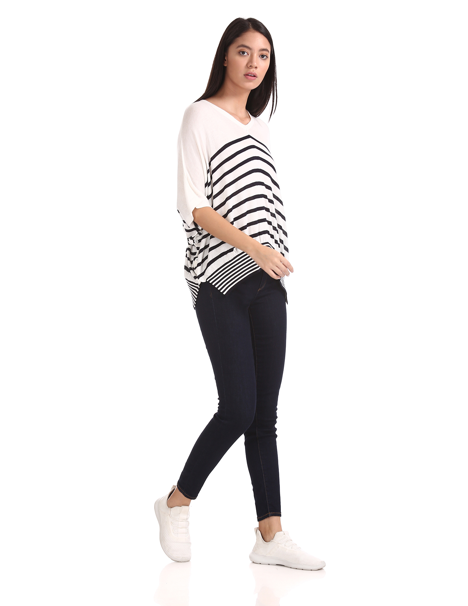 U.S. Polo Assn. Women Casual Wear Striped Top